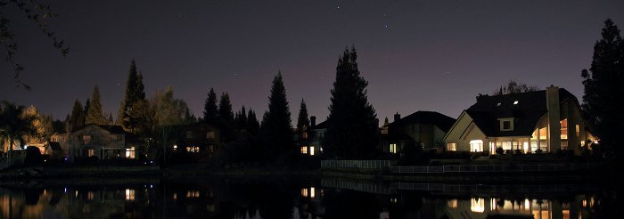 East Roseville Pkwy at Night